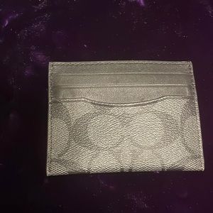 Coach monogram canvas card holder or wallet